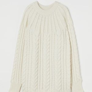 H&M Cream Cable Knit Sweater